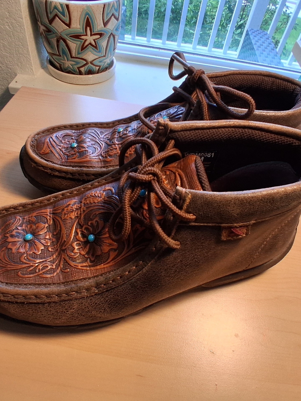 Twisted X Chukka Women's Driving Mocs ace-Up Shoes with